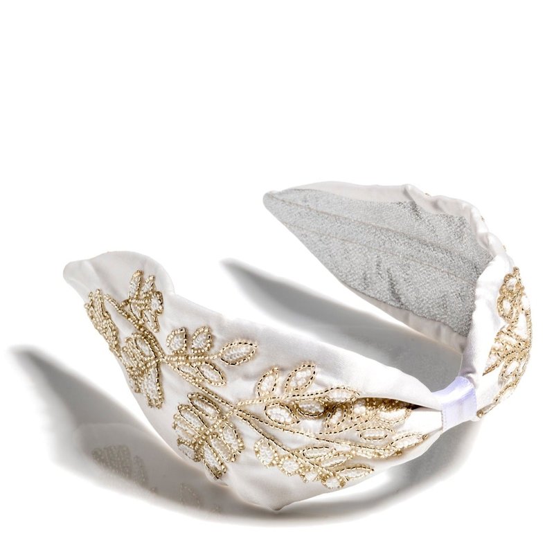 Shop Shiraleah Embellished Wide Headband, Ivory In White