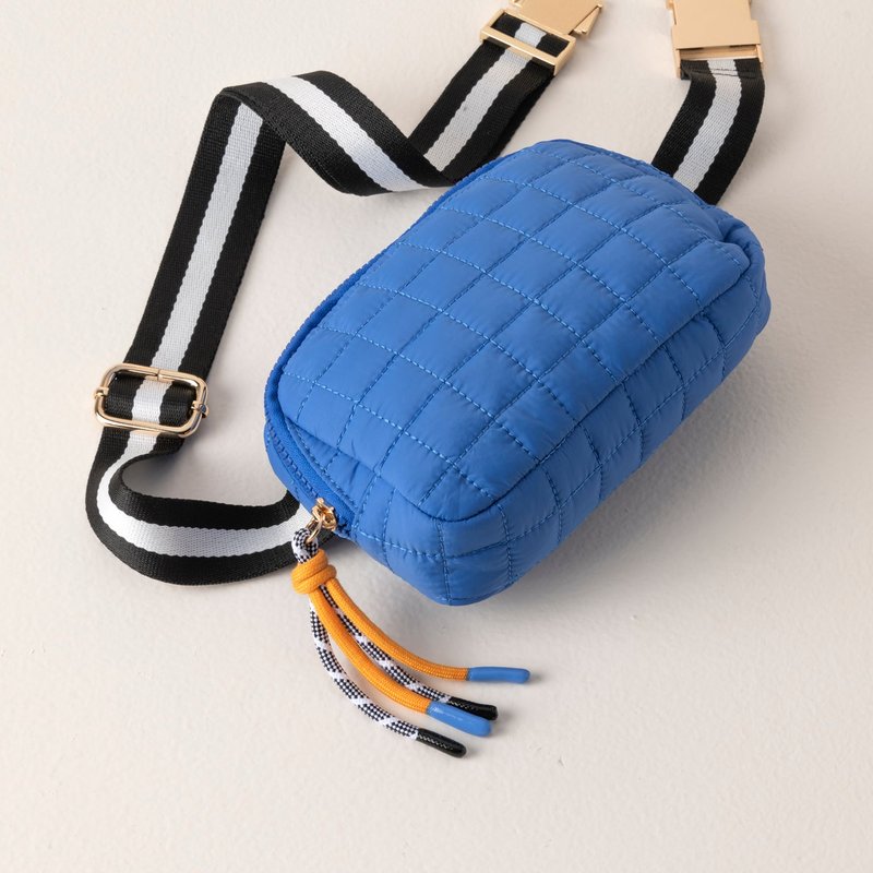 Shiraleah Ezra Quilted Nylon Belt Bag, Ultramarine In Blue