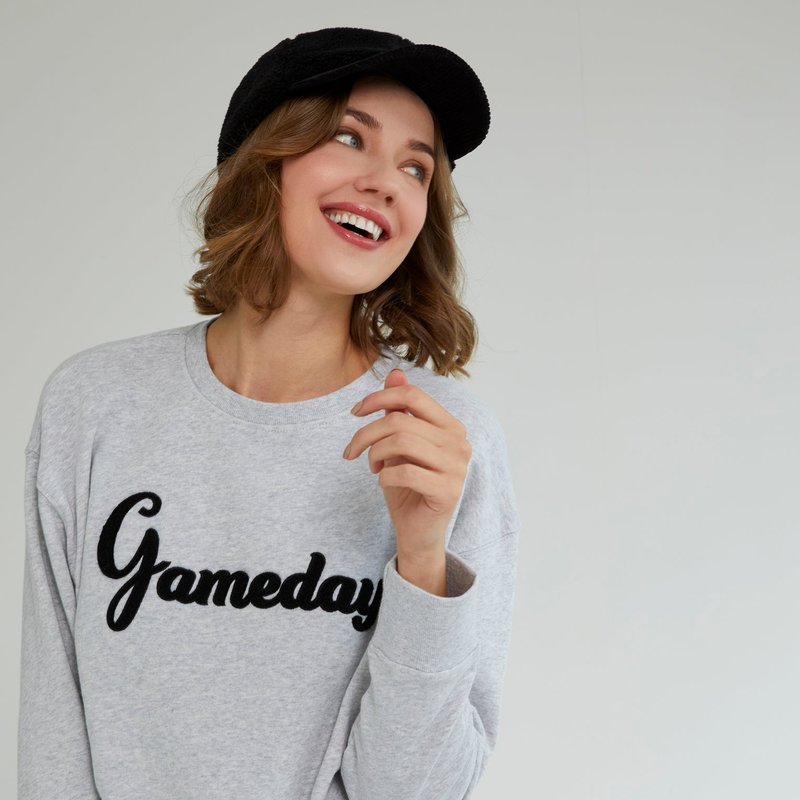 Shiraleah "gameday" Sweatshirt In Grey