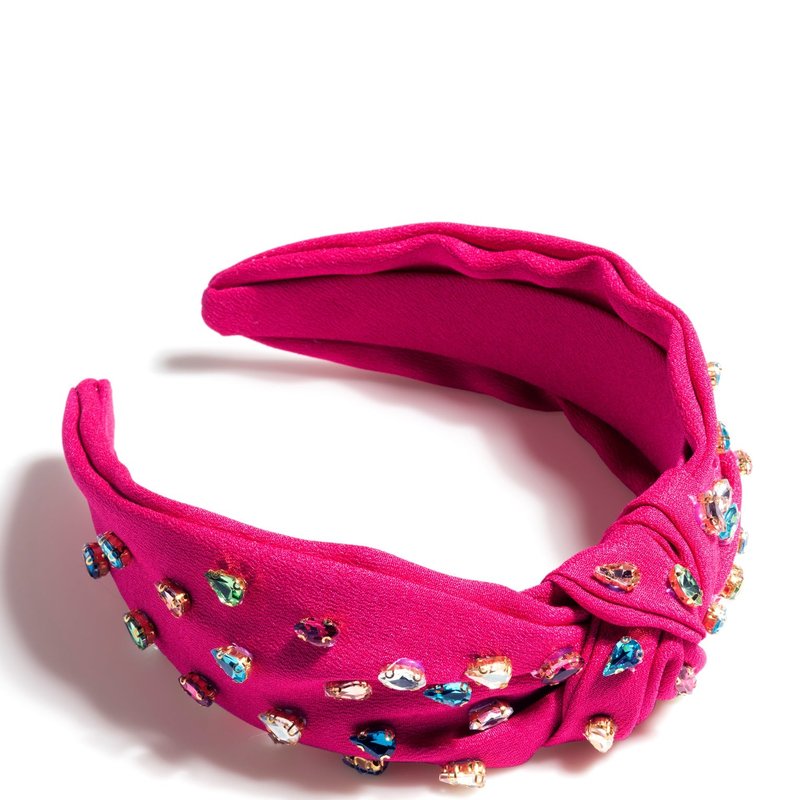 Shiraleah Gemmie Knotted Headband, Magenta In Pink
