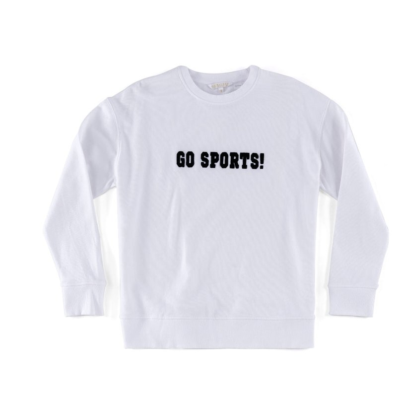 Shiraleah "go Sports!" Sweatshirt In White