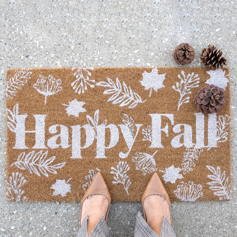 Shiraleah "happy Fall" Doormat In Brown
