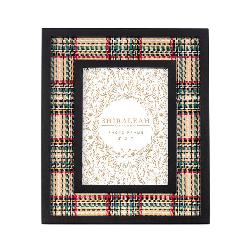 Shiraleah Harvest Plaid 5" X 7" Picture Frame In Brown