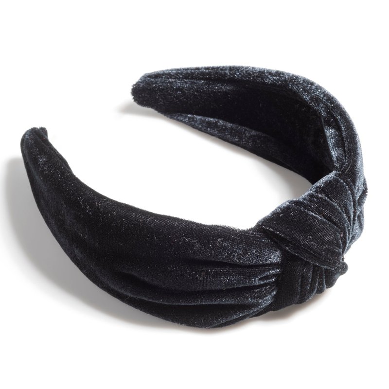 Shiraleah Knotted Velvet Headband In Black