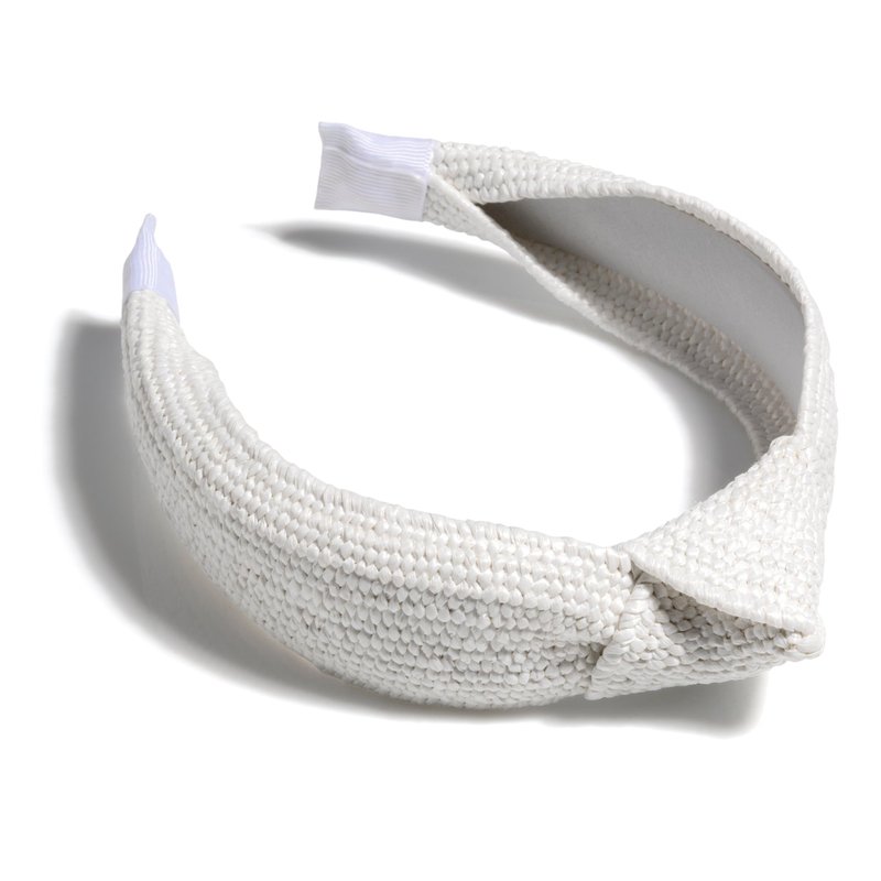 Shiraleah Knotted Woven Headband, White