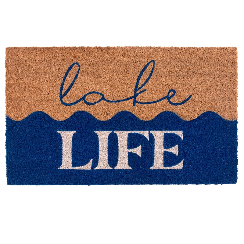 Shop Shiraleah "lake Life "doormat In Blue