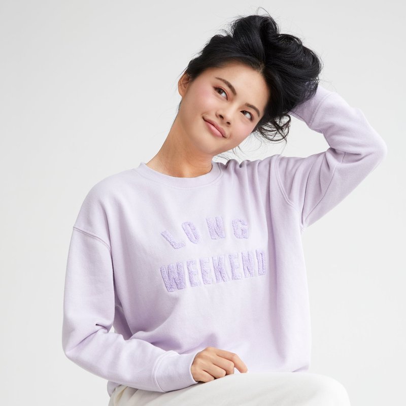 Shiraleah "long Weekend" Sweatshirt, Lilac In Purple