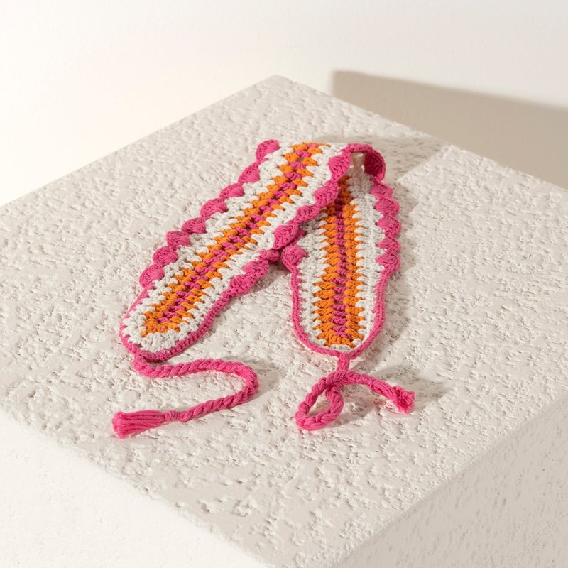 Shiraleah Luna Crochet Headband, Multi In White