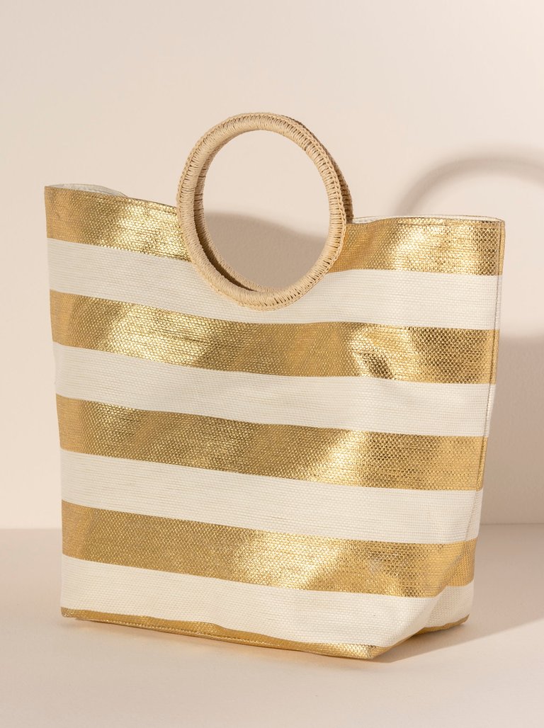  Shiraleah Marta Tote Bag, Gold : Clothing, Shoes & Jewelry