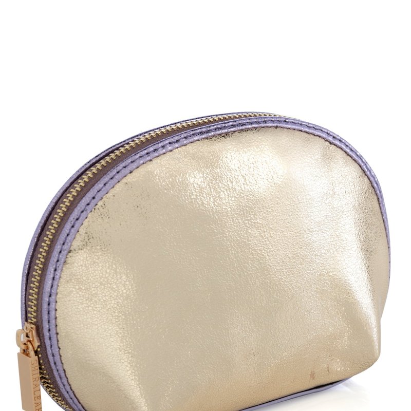 SHIRALEAH SKYLER COSMETIC POUCH, GOLD