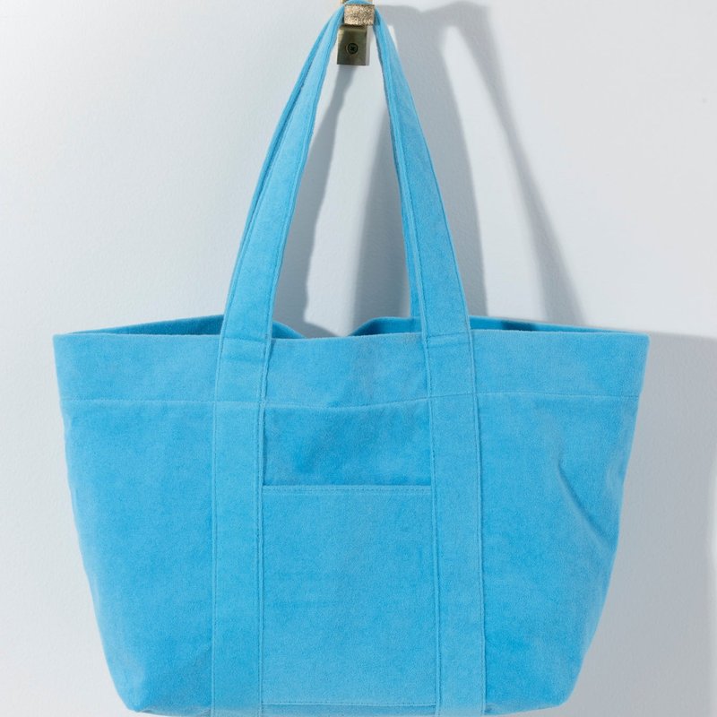 Shop Shiraleah Sol Terry Tote, Turquoise In Blue