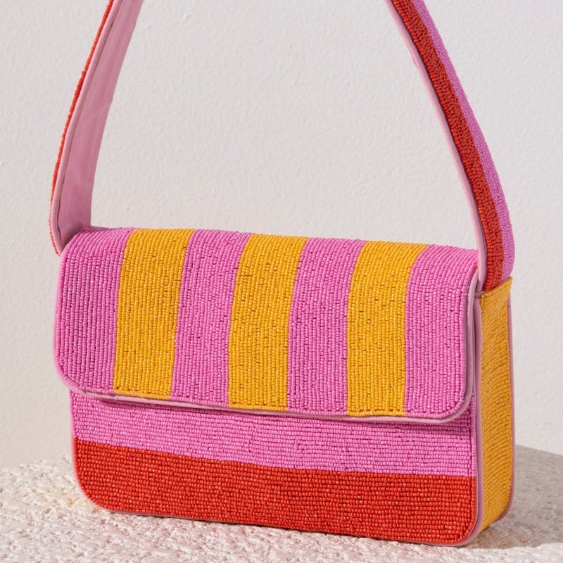 Shop Shiraleah Taylor Beaded Shoulder Bag, Pink