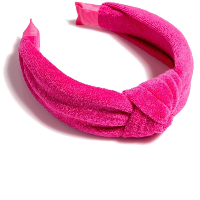 Shop Shiraleah Terry Knotted Headband, Fuchsia In Pink