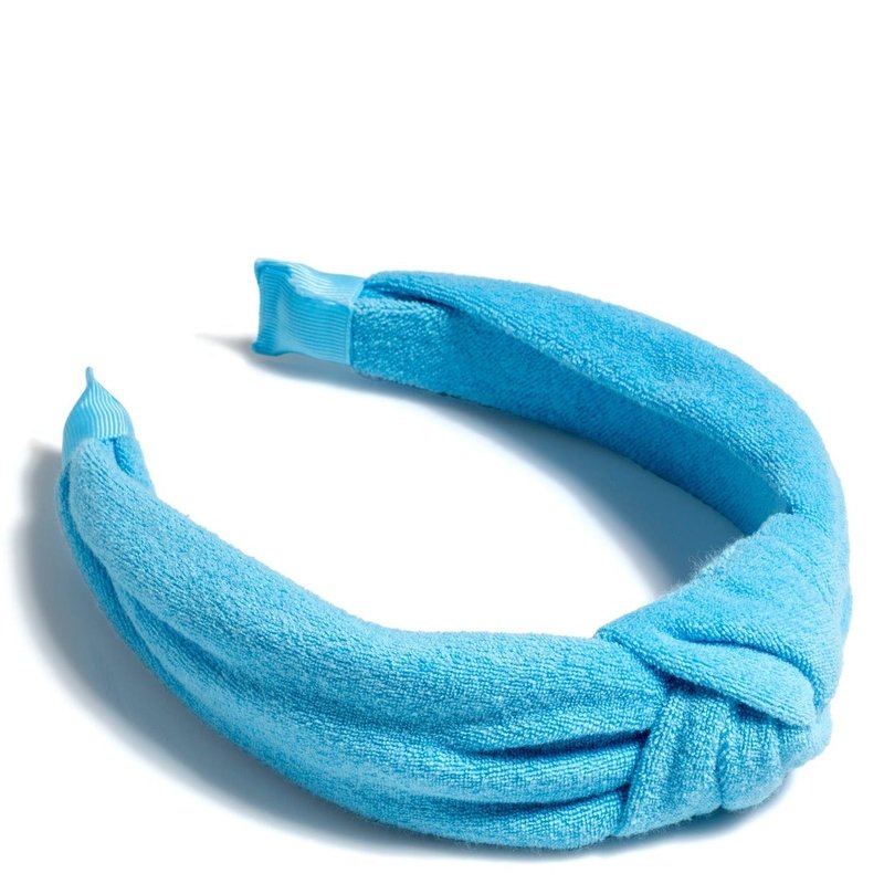 Shop Shiraleah Terry Knotted Headband, Turquoise In Blue