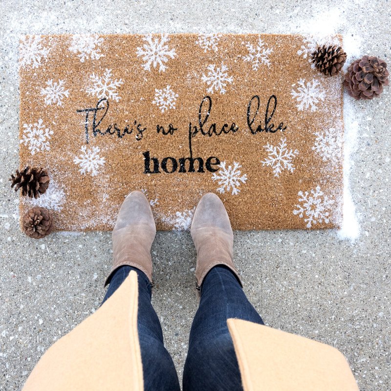 SHIRALEAH "THERE'S NO PLACE LIKE HOME" DOORMAT