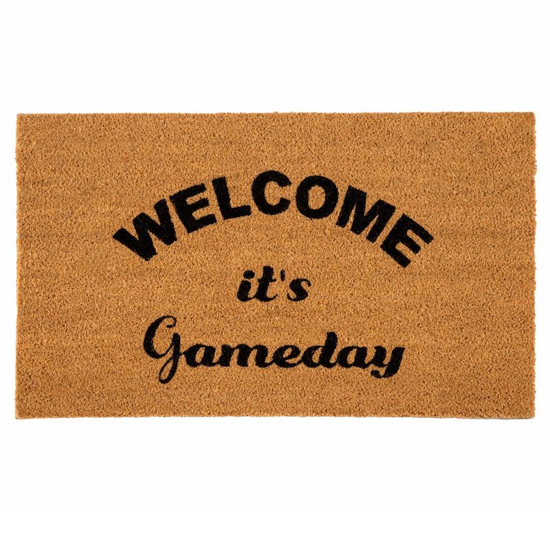 Shop Shiraleah "welcome It's Gameday" Doormat In Brown