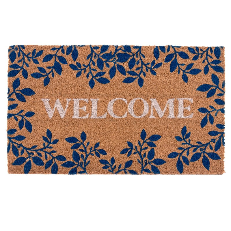 Shiraleah "welcome" Leaves Doormat In Brown