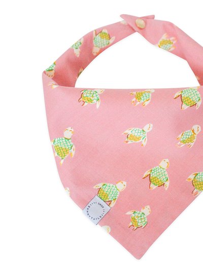 Shop Sunny Tails Just Keep Swimming Turtles Dog Bandana product