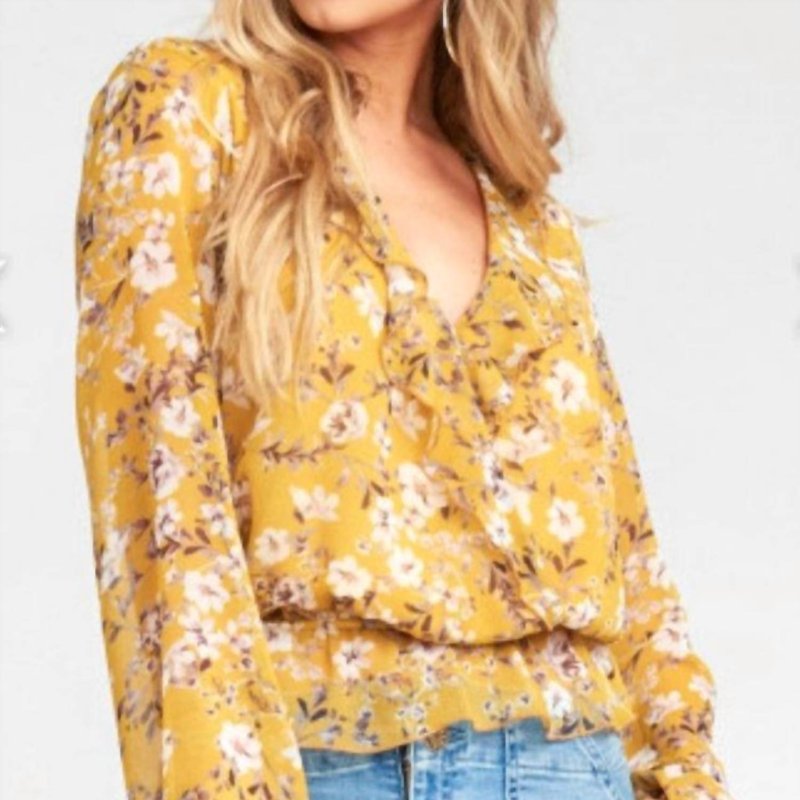 Shop Show Me Your Mumu Brewster Top In Yellow