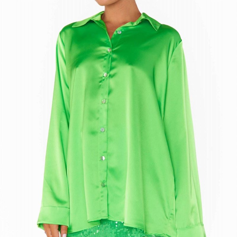 Shop Show Me Your Mumu Smith Button Down Shirt In Green