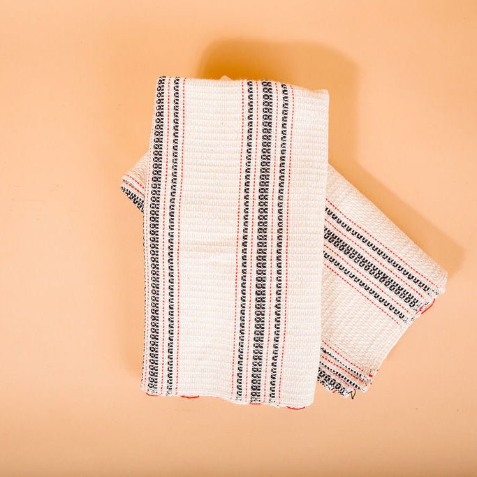 Siafu Home Mistari Striped Tea Towel In Blue