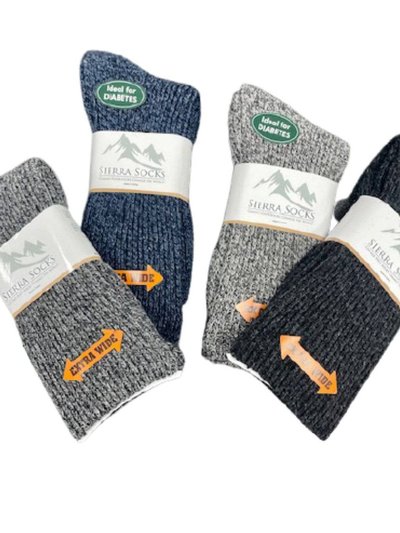 Sierra Socks Regenerated Wool Diabetic Outdoor Hiking Extra Wide Calf Women Socks product