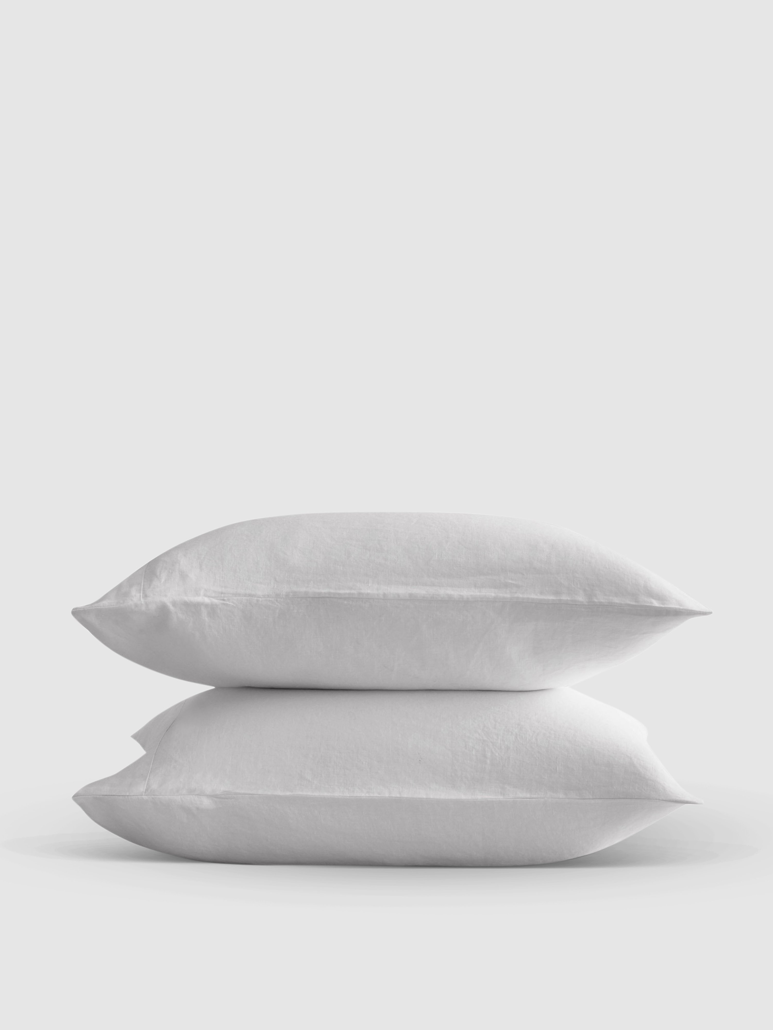 Sijo French Linen Pillowcase Set In White