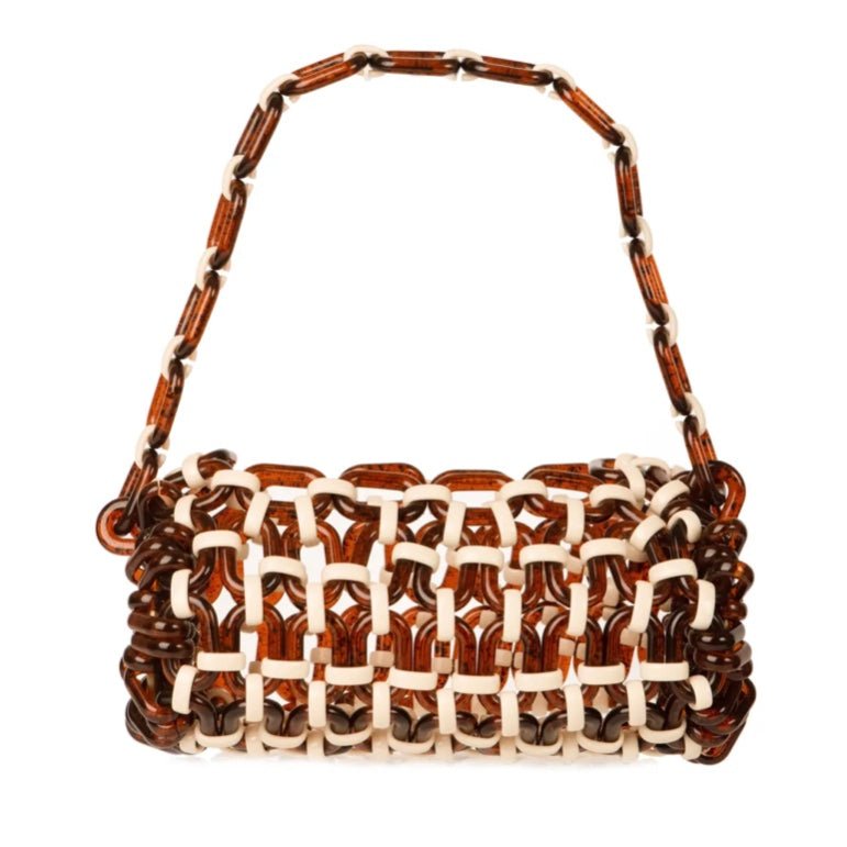Silvia Tcherassi Piceno Handbag In Brown