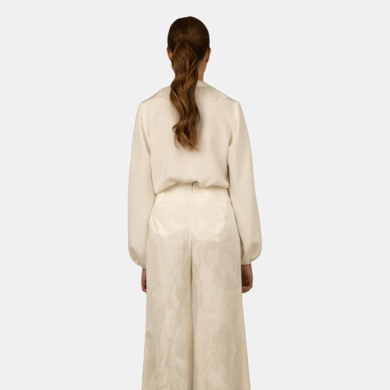 Shop Silvia Tcherassi Sanford Blouse In White