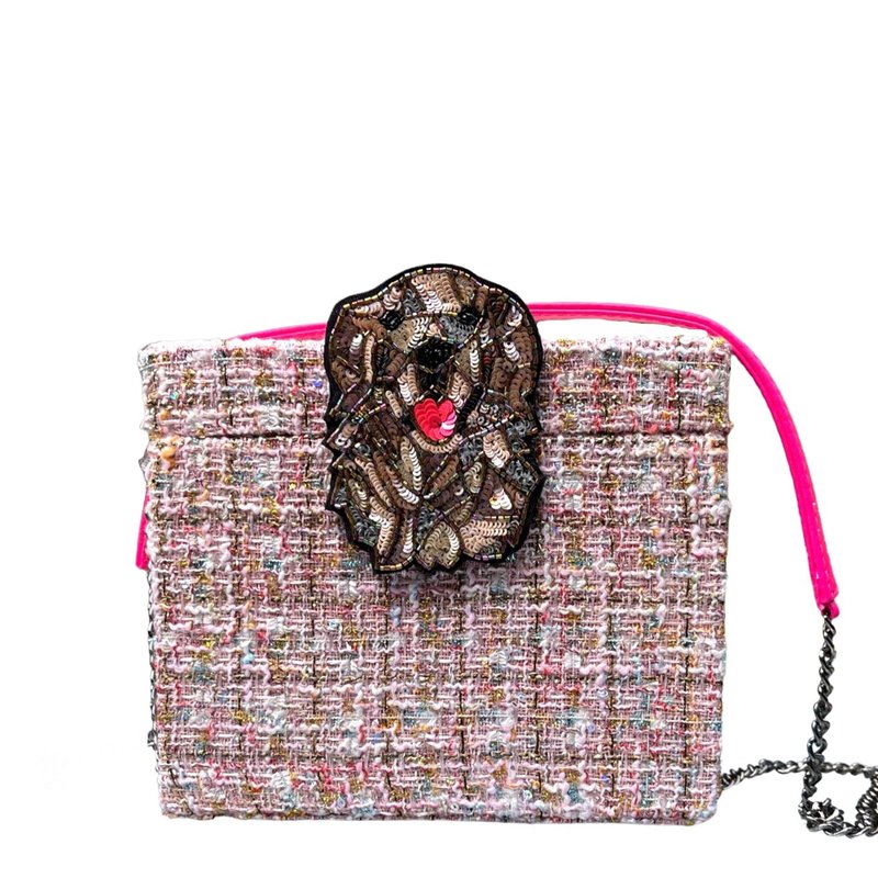 Simitri Barkly Clutch In Pink