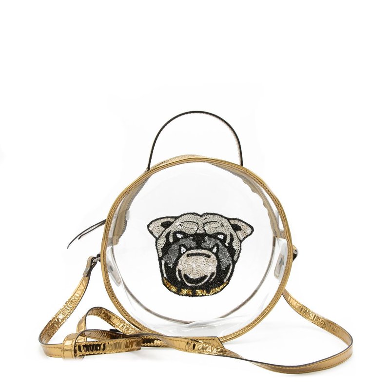 Simitri Bull Dog Game Day Bag In Gold