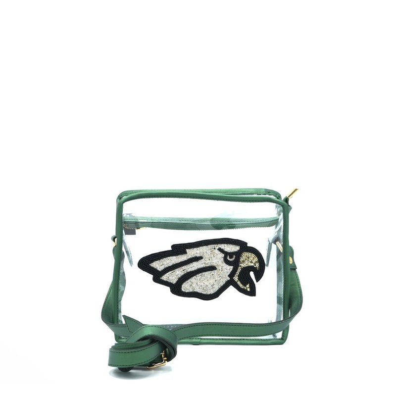 Simitri Eagle Rectangle Game Day Bag In Green