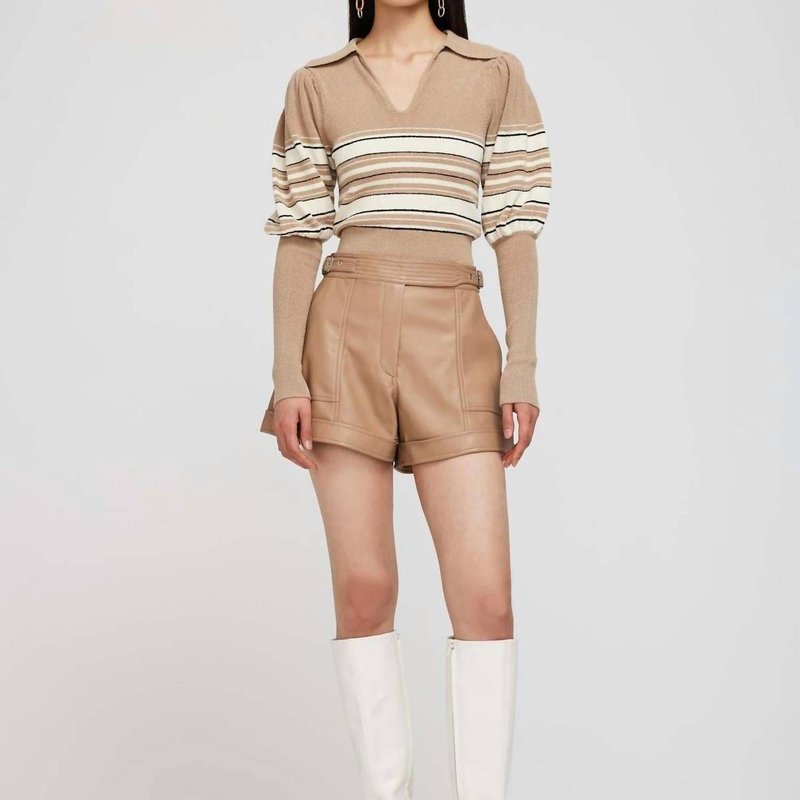 Simkhai Chace Belted Shorts In Brown