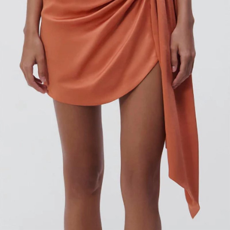 Shop Simkhai Mae Skirt In Orange