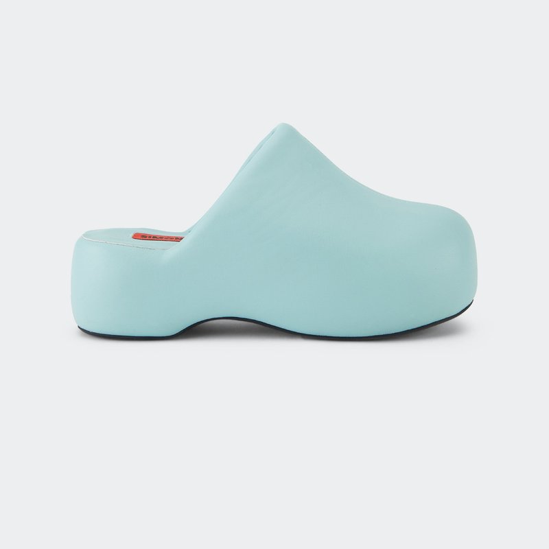 Shop Simon Miller Bubble Clog In Icy Breeze In Blue