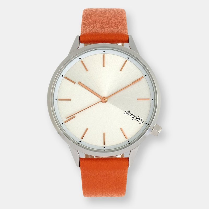 Simplify The 6700 Series Strap Watch In Orange