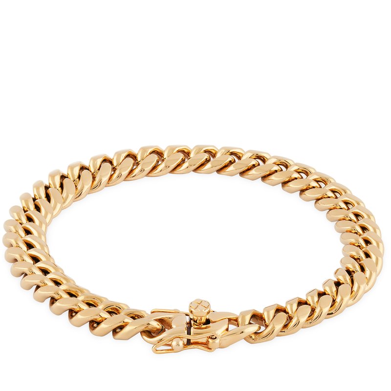 Simply Rhona Miami Cuban Chunky Bracelet In 18k Gold Plated Stainless Steel