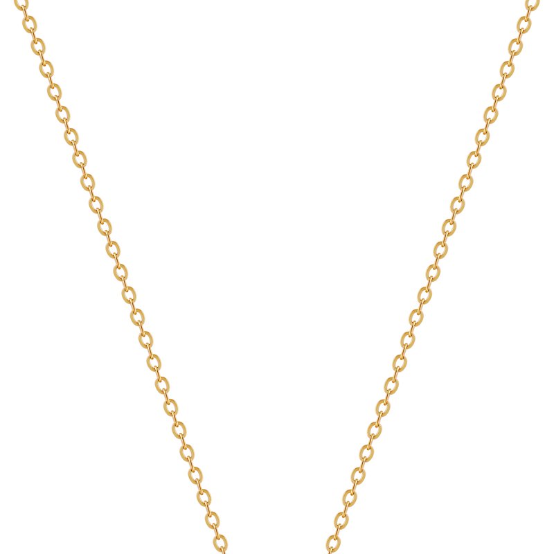 Shop Simply Rhona Pearl Serenity 18" Pendant Necklace In 18k Gold Plated Stainless Steel