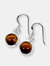 Amruta Tiger Eye Ball Drop Earrings - Sterling Silver