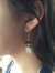 Anjali Moonstone + Kyanite Earrings