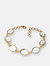 Faceted Crystal Bracelet - Gold