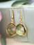 Leena Lemon Quartz Earrings - Gold
