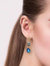 Saro Blue Glass Earrings