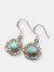 Tivra Gemstone Earrings - Larimar