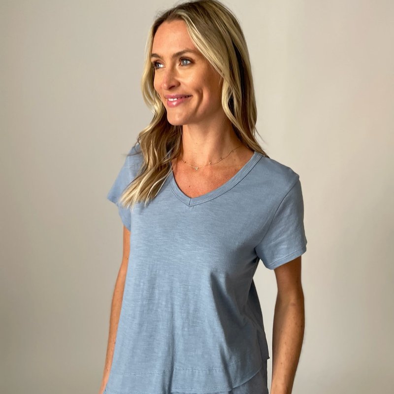 Shop Six Fifty Brooks Tee In Blue