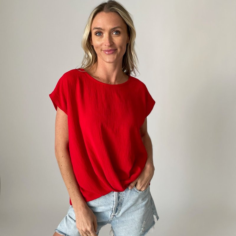 Shop Six Fifty Do The Twist Top In Red