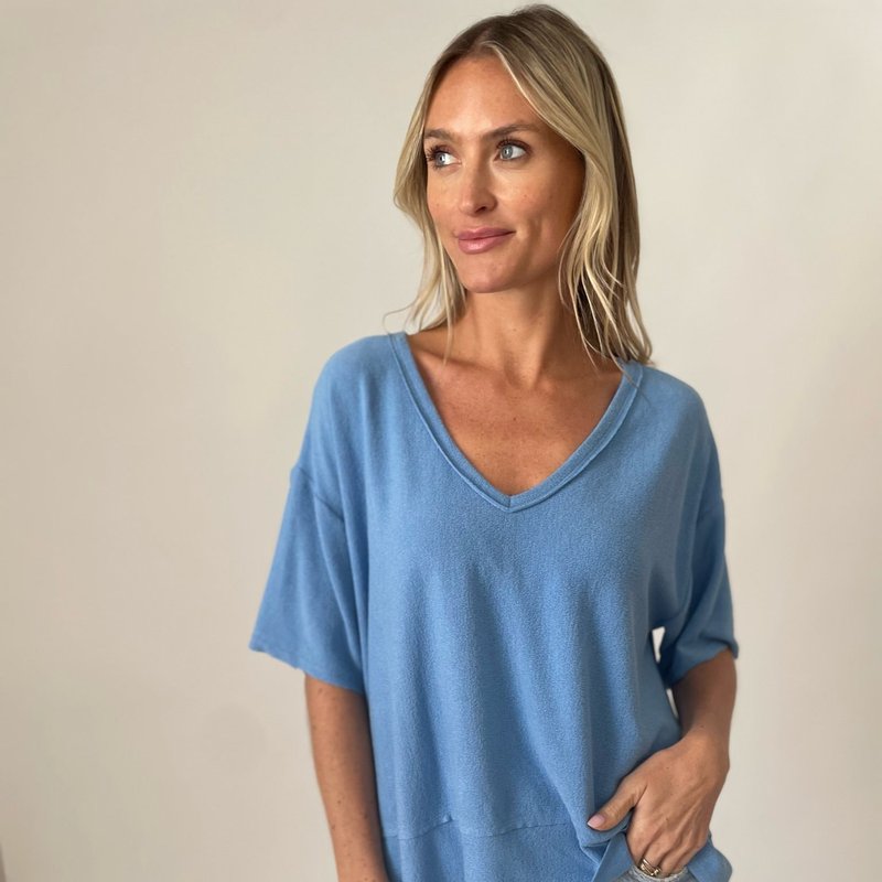 Six Fifty Dolan Top In Blue