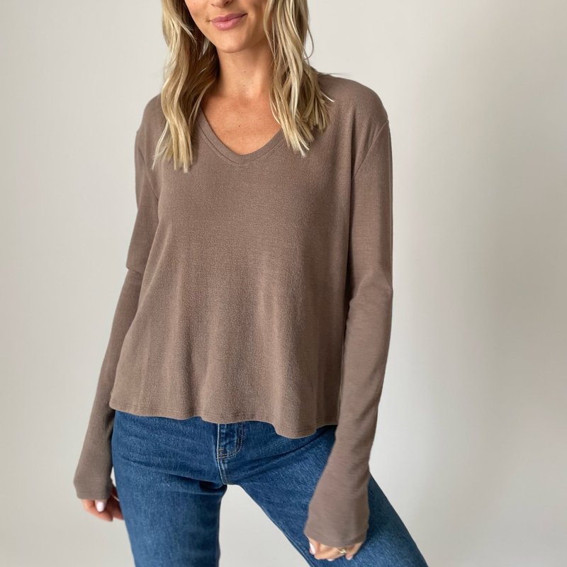 Six Fifty Stacy Top In Neutral