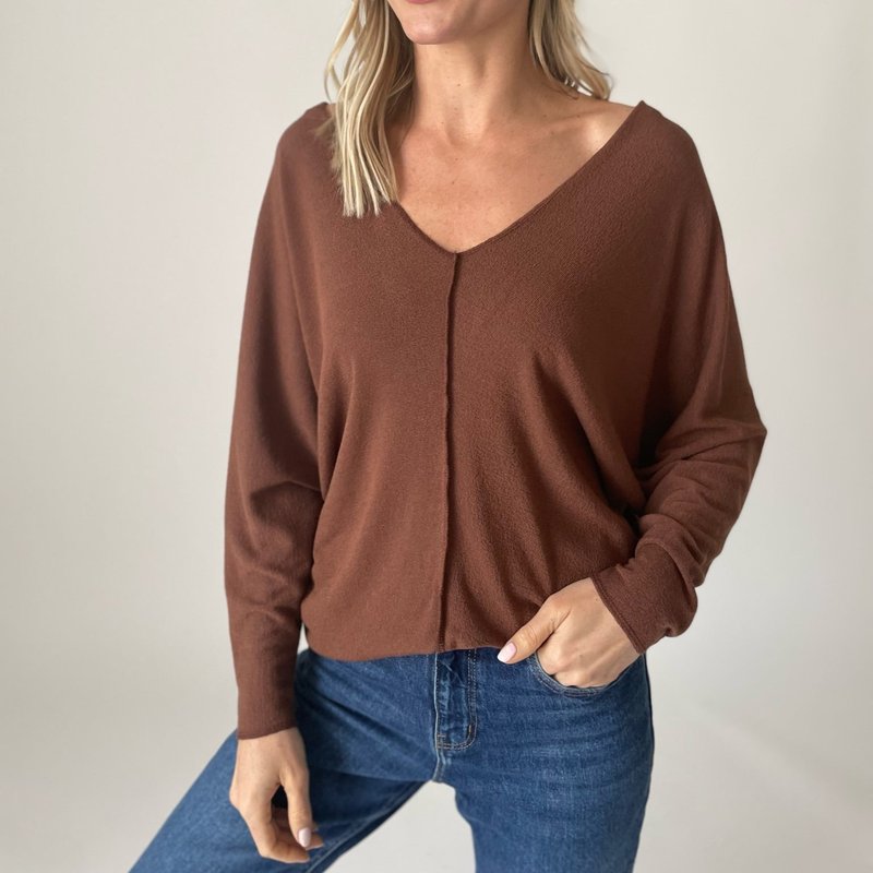 Shop Six Fifty Tribeca Top In Brown