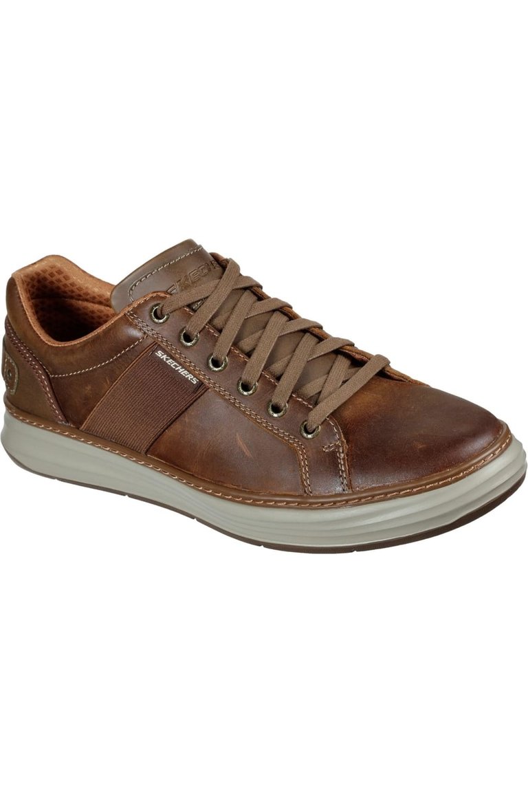 Mens Moreno Winsor Oiled Leather Casual Shoes - Chestnut Brown - Chestnut Brown